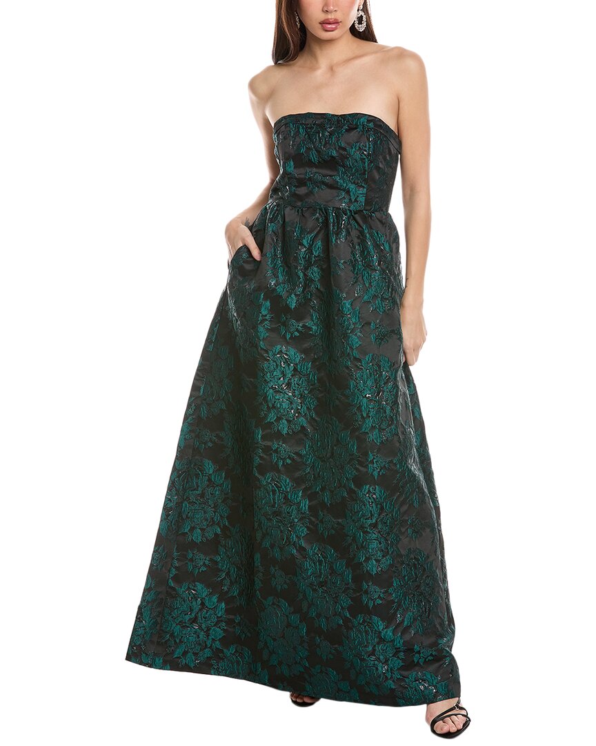 Flora Bea Nyc Mecca Gown In Green