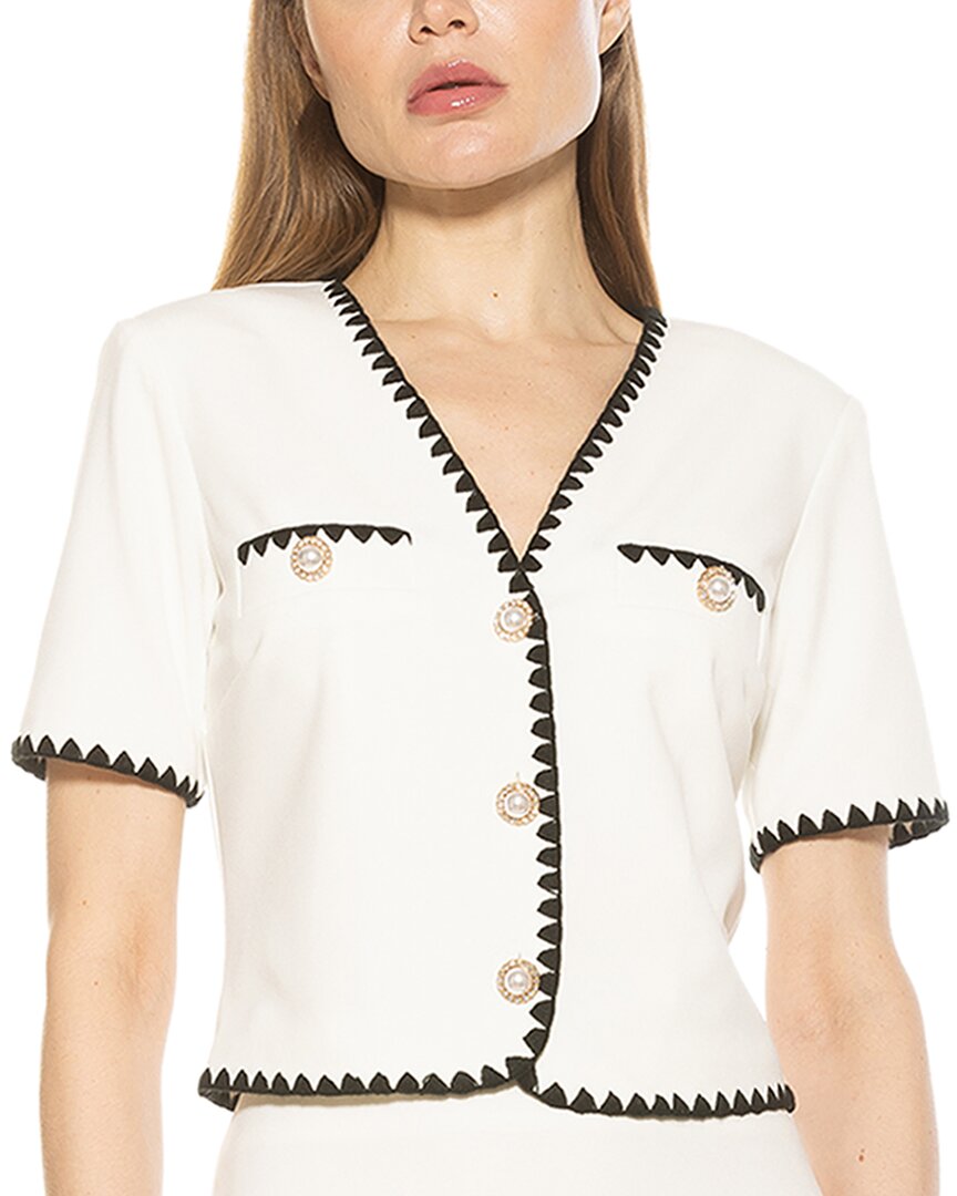 Alexia Admor Women's Willa Embroidered Edge Jacket