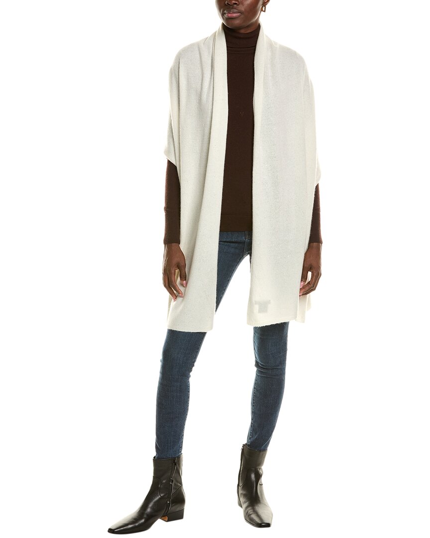 Sofia Cashmere Sofiacashmere Lightweight Cashmere-blend Scarf In White