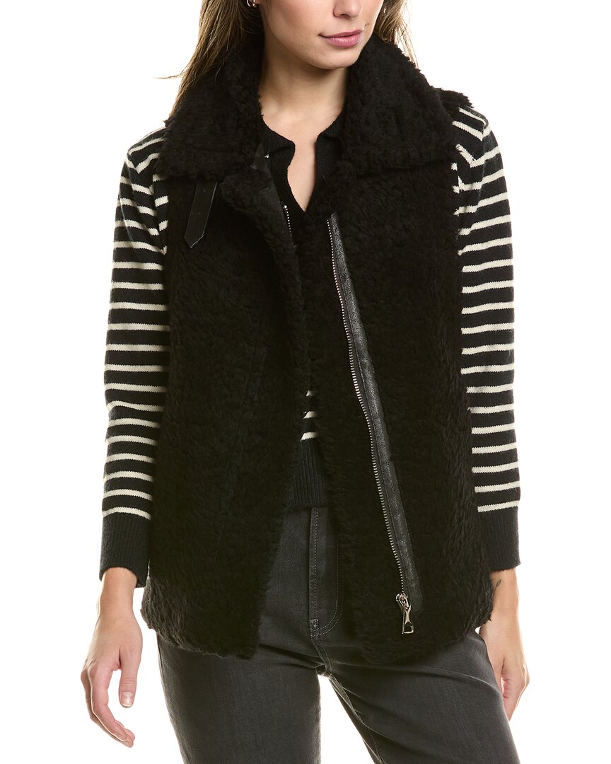 La Fiorentina Biker Vest In Black