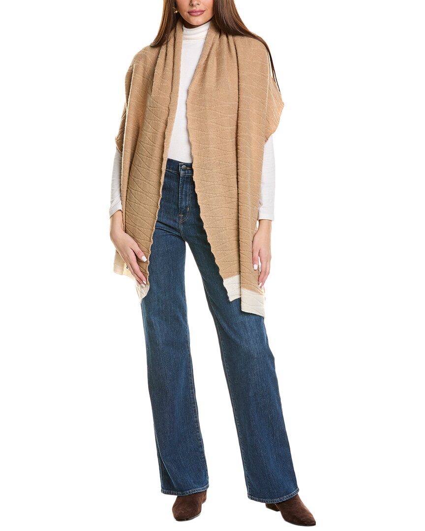 Portolano Cashmere Wrap In Brown