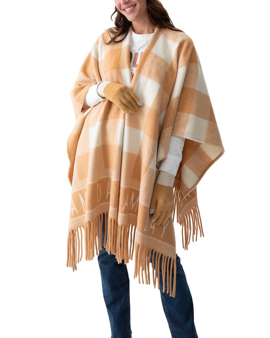 Shiraleah Callie Game Day Cape In Brown
