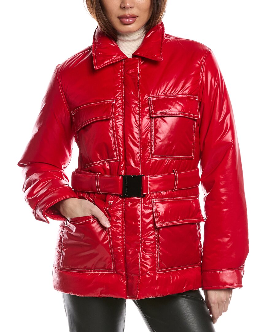 Perfect Moment Jade Shirt Jacket Xl In Red