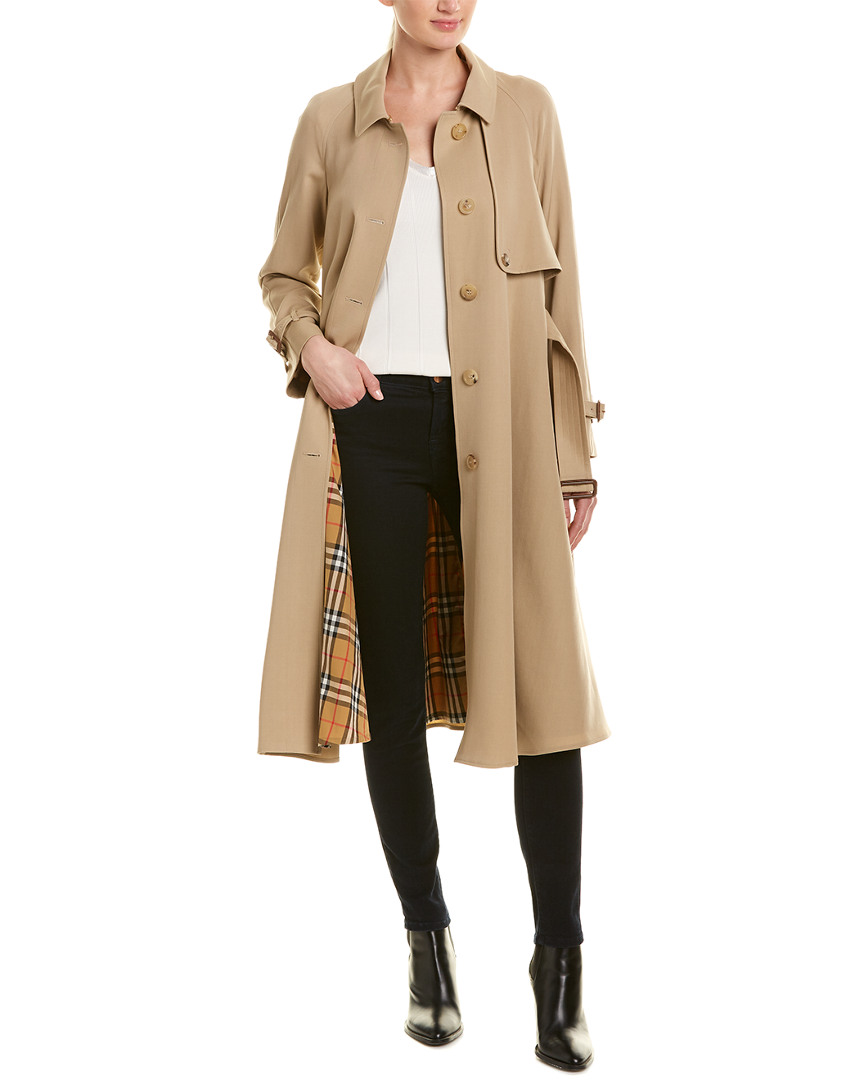 Women S Brown Trench Style Jacket Women S Smart Fleece Gilet Sleeveless Trench Coat Jacket Midi Length Ladies Only At Fuchia Co Uk