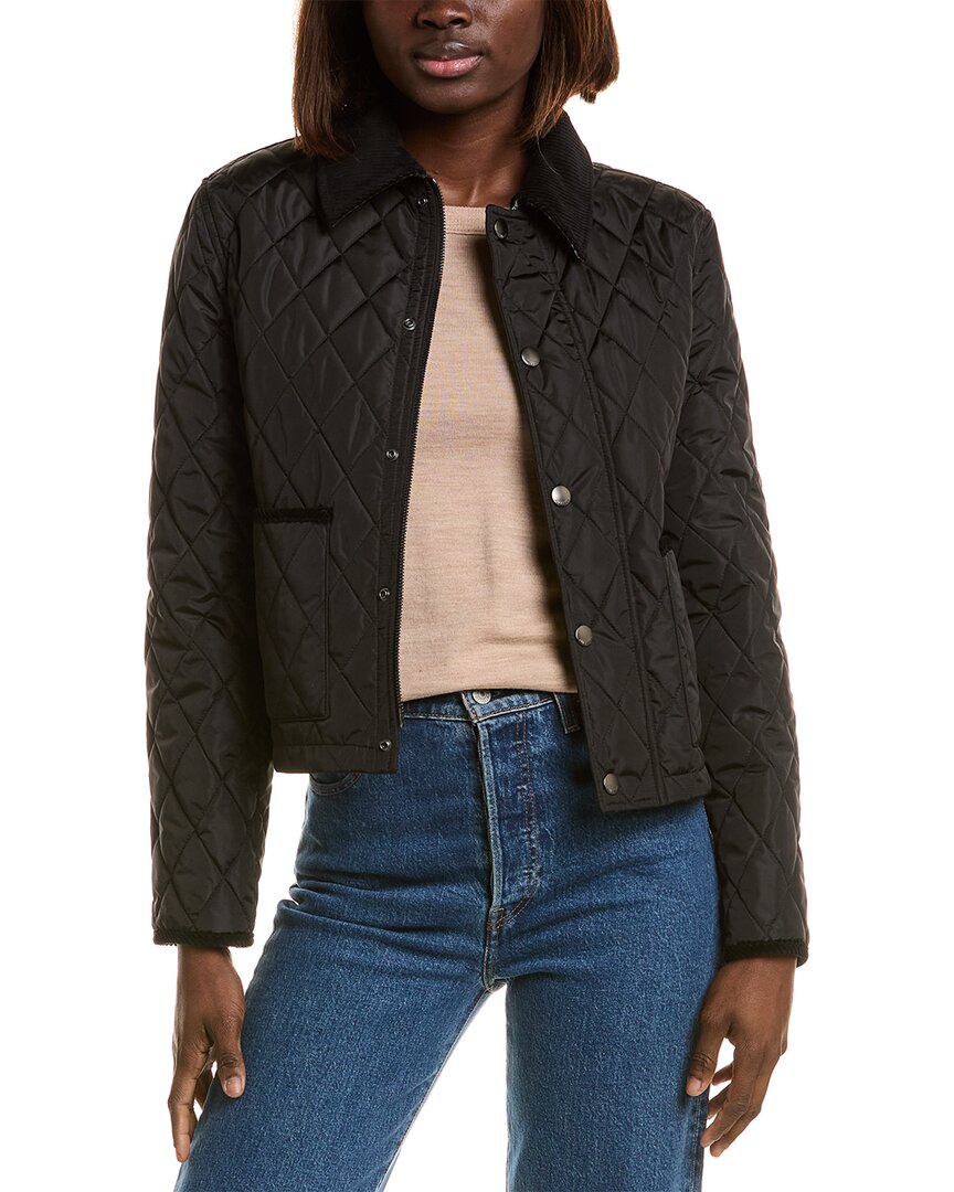 Burberry Witney Diamond Quilted Jacket In Black