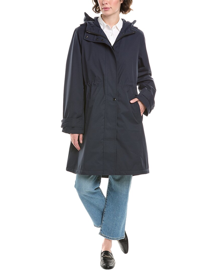 Sam Edelman Hooded Transitional Coat In Black
