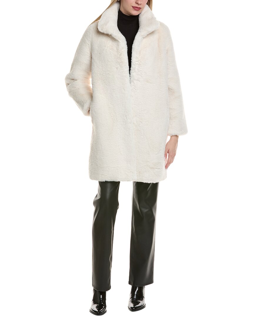 Stella + Lorenzo Turner Cozy Coat In White
