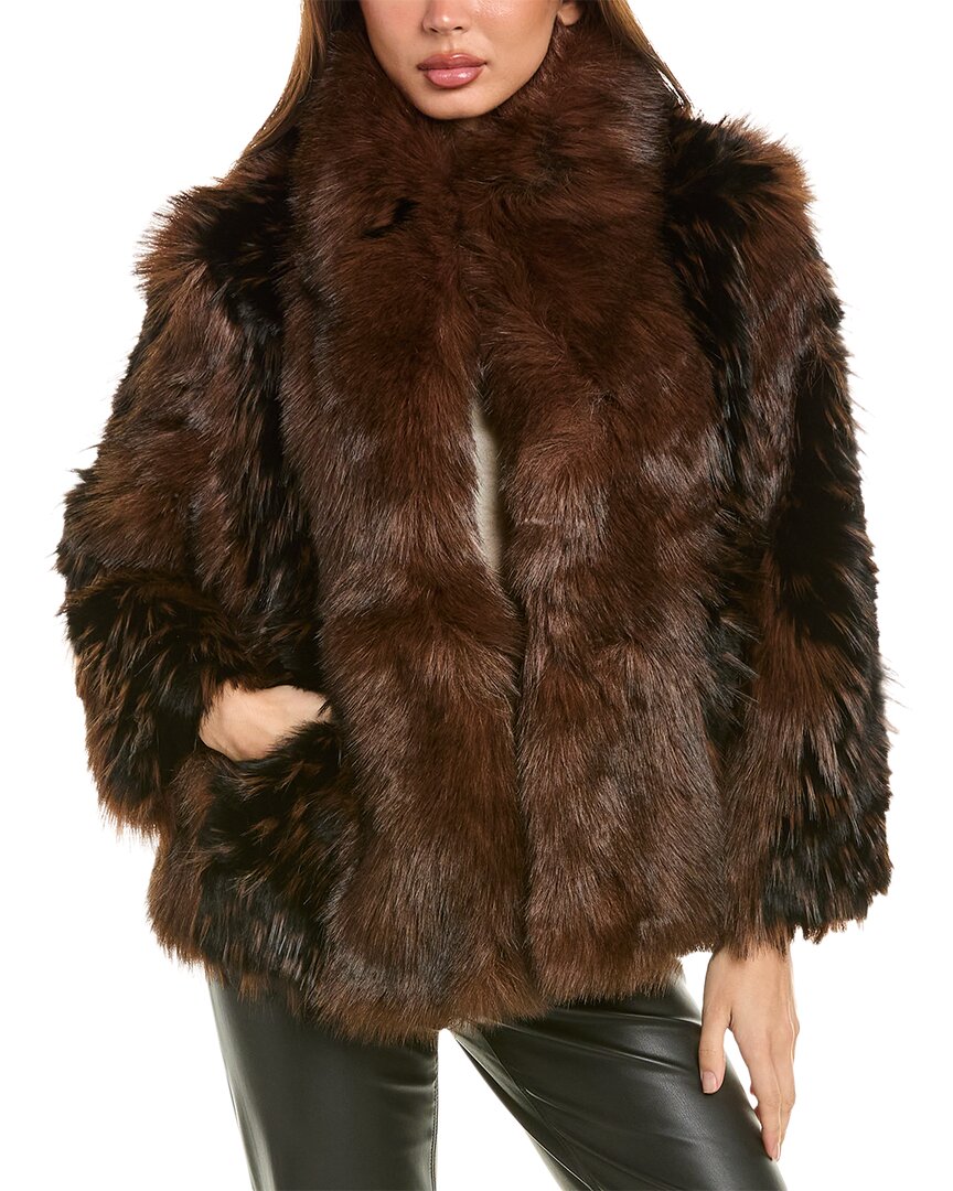 Stella + Lorenzo Coat In Brown