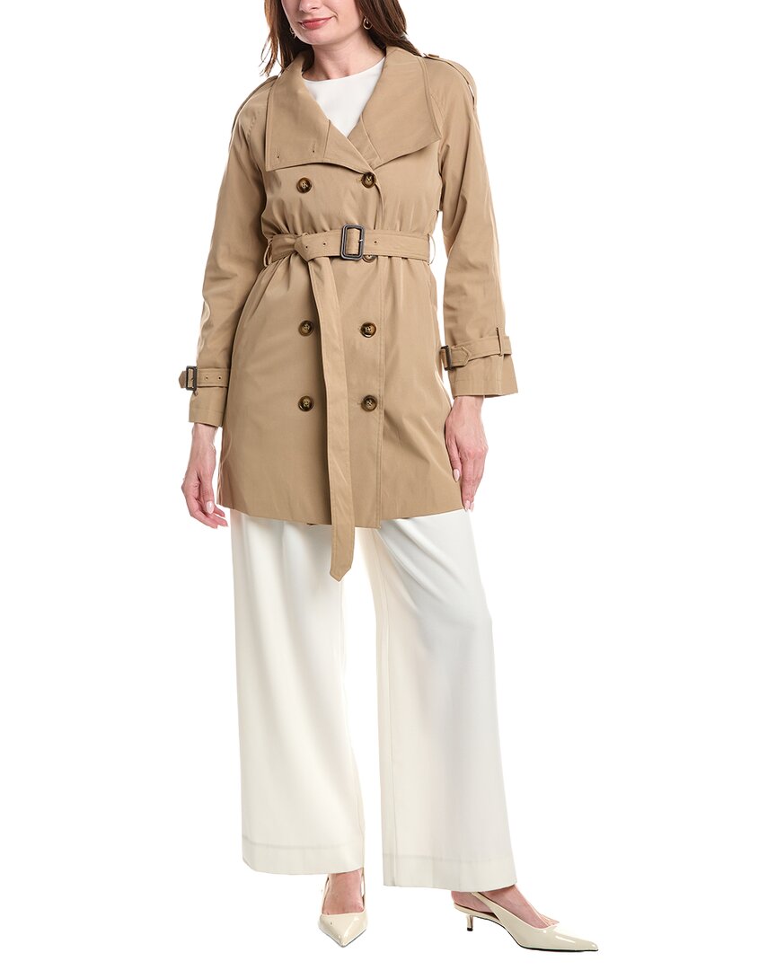 Nvlt Classic Double-breasted Trench Coat In Brown