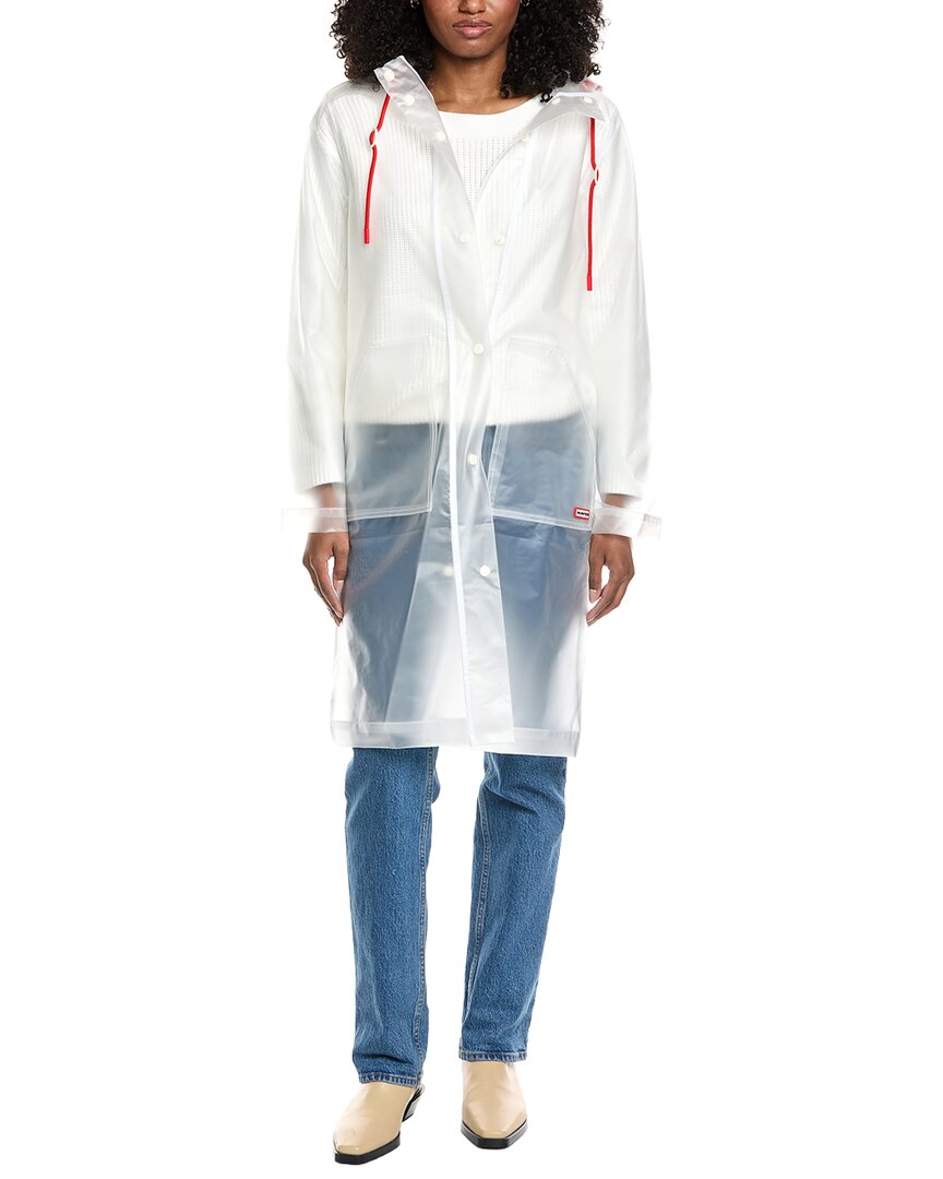 Hunter Medium Rain Coat In White