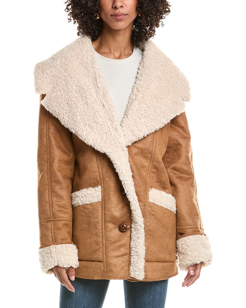 Frye Shawl Jacket In Brown