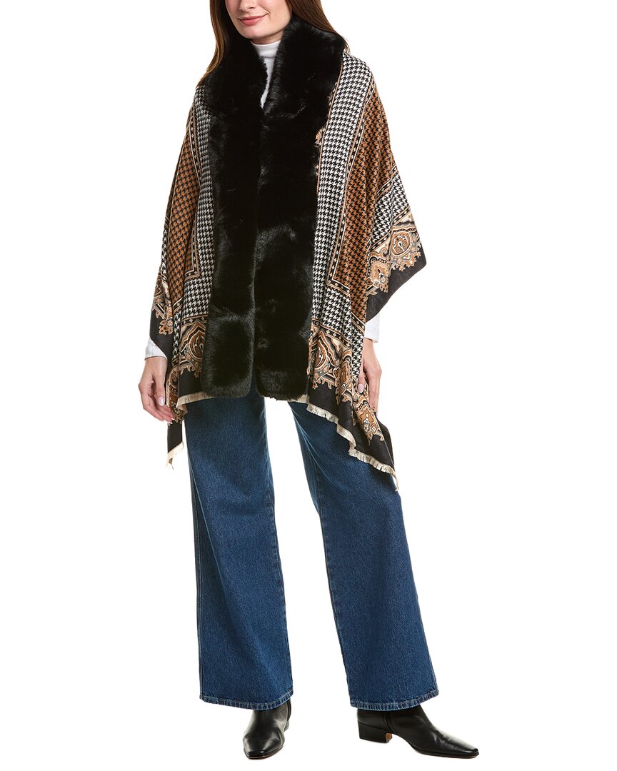 La Fiorentina Houndstooth Wrap In Multi