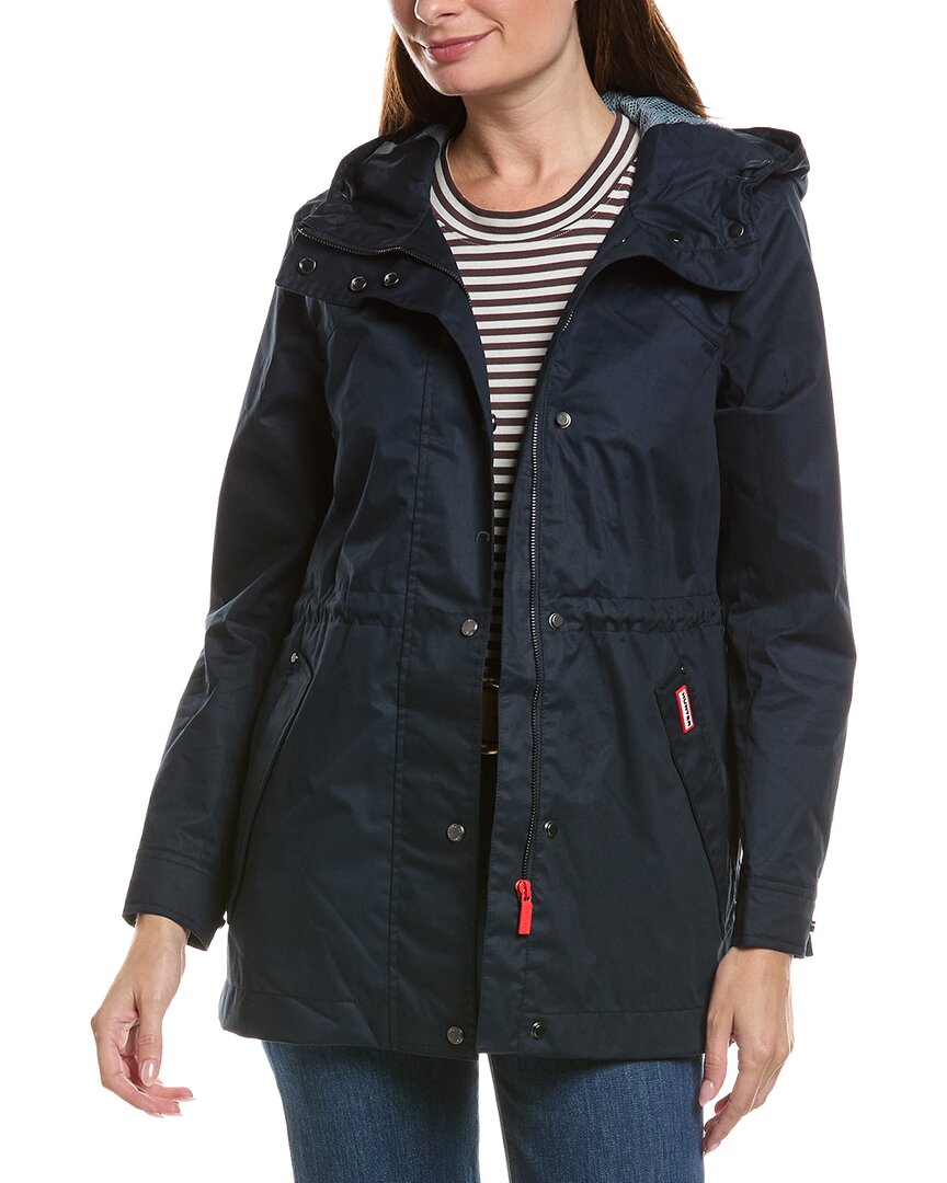 Hunter Adela Waterproof Classic Rain Jacket In Blue