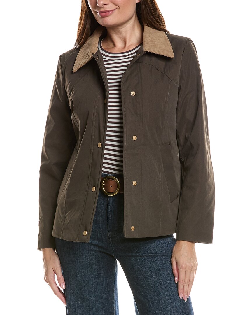 Hunter London Canvas Short Chic Lady Jacket In Brown