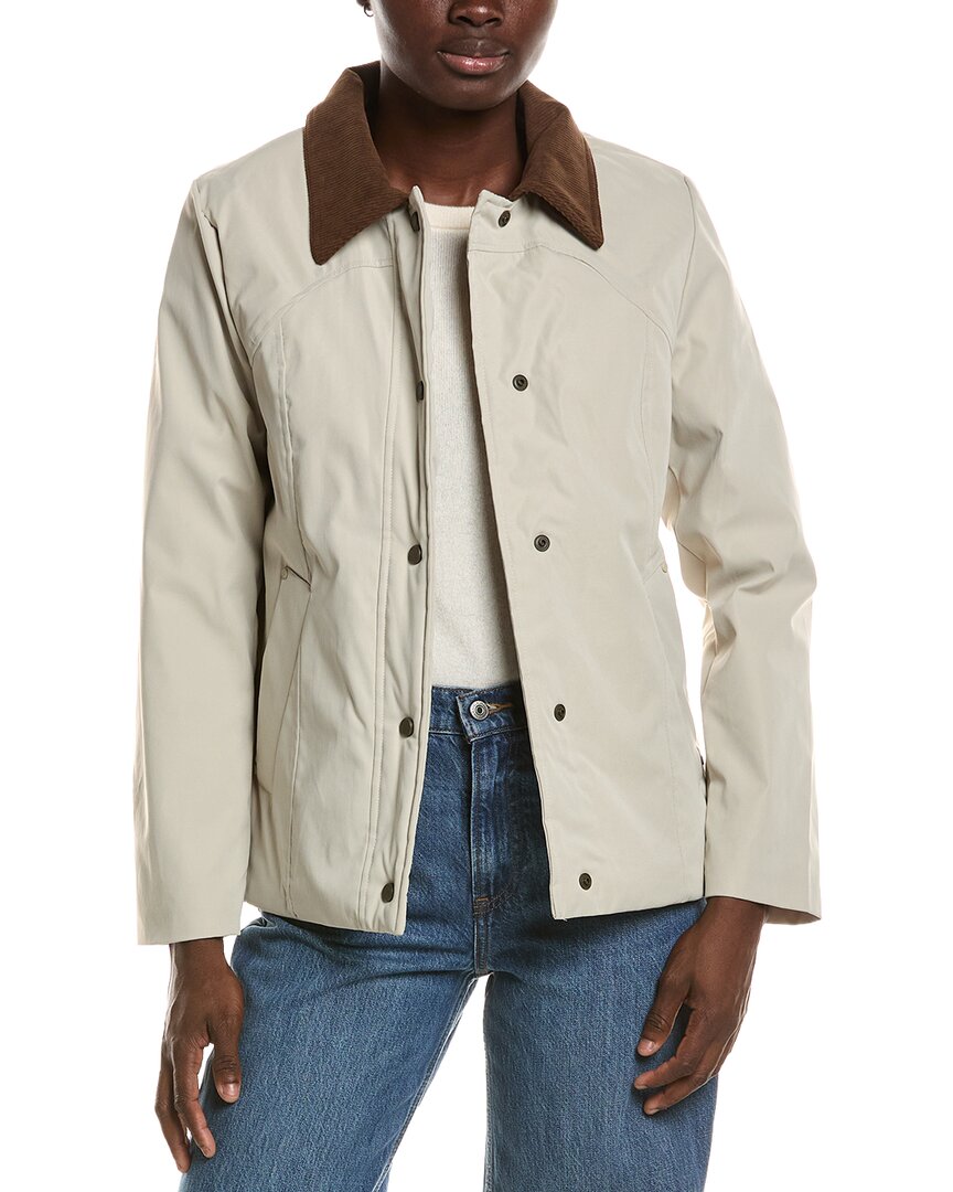 Hunter London Canvas Short Chic Lady Jacket In White