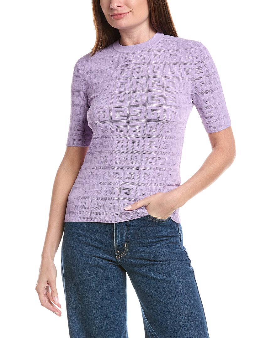 Givenchy Monogram Sweater In Purple