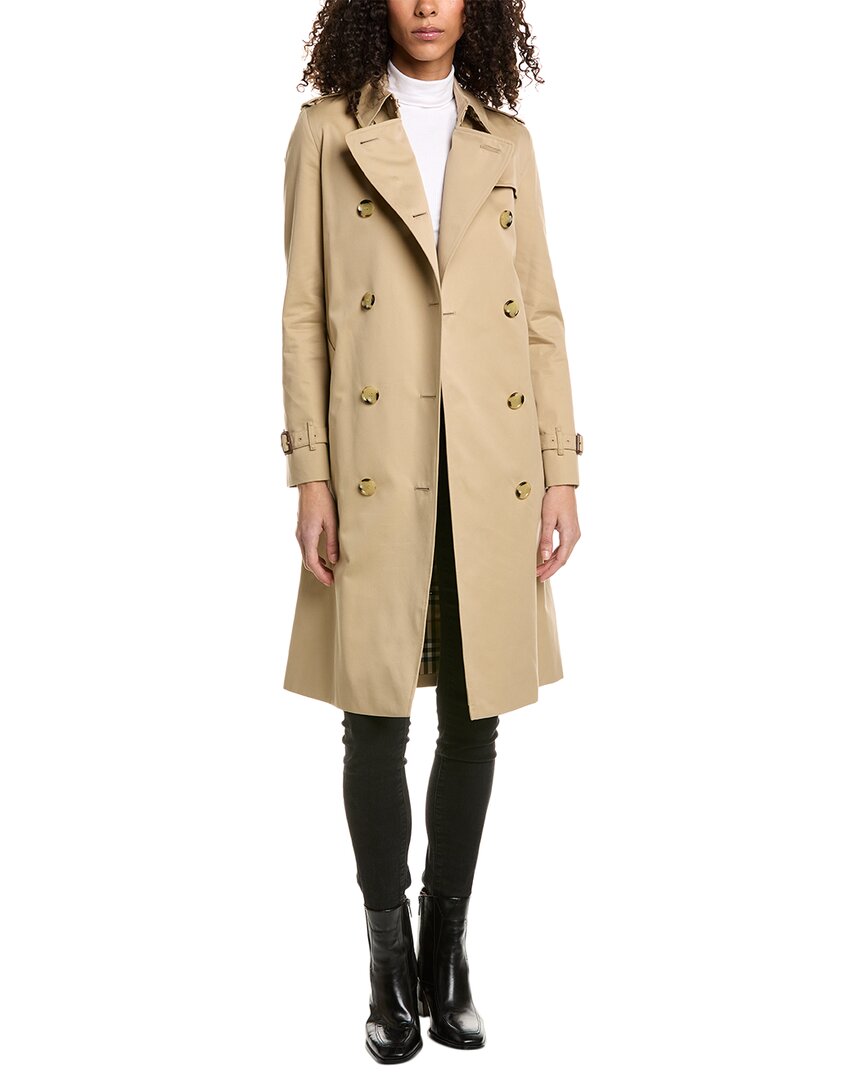 Shop Burberry The Kensington Trench Coat In Brown