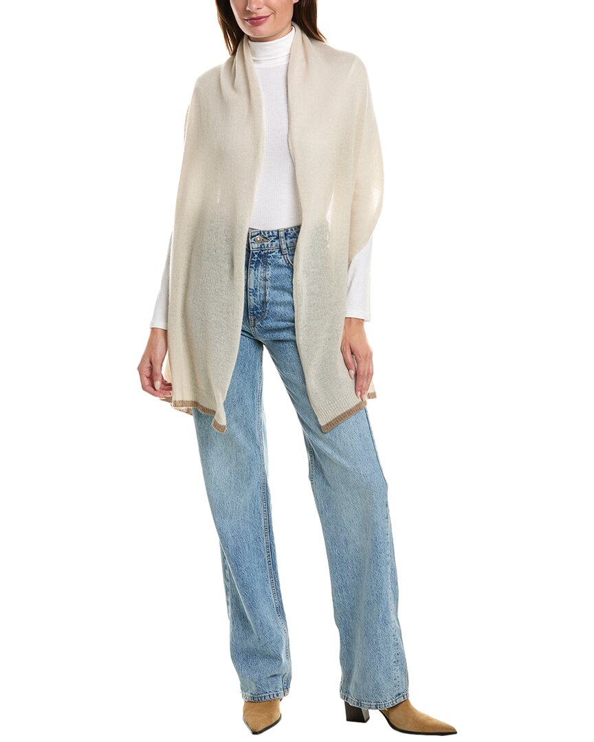Portolano Oblong Wrap In Flat Jersey With Tips On
