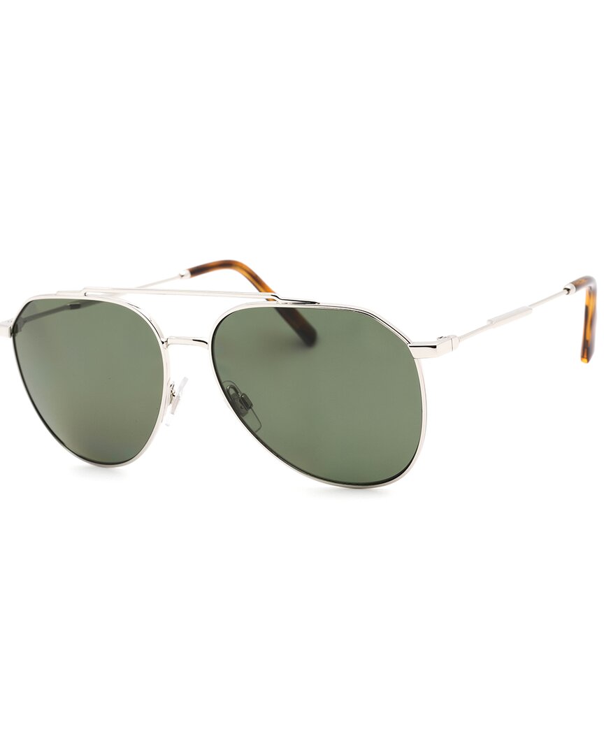 Dolce & Gabbana Men's 0dg2296 58mm Polarized Sunglasses In Metallic