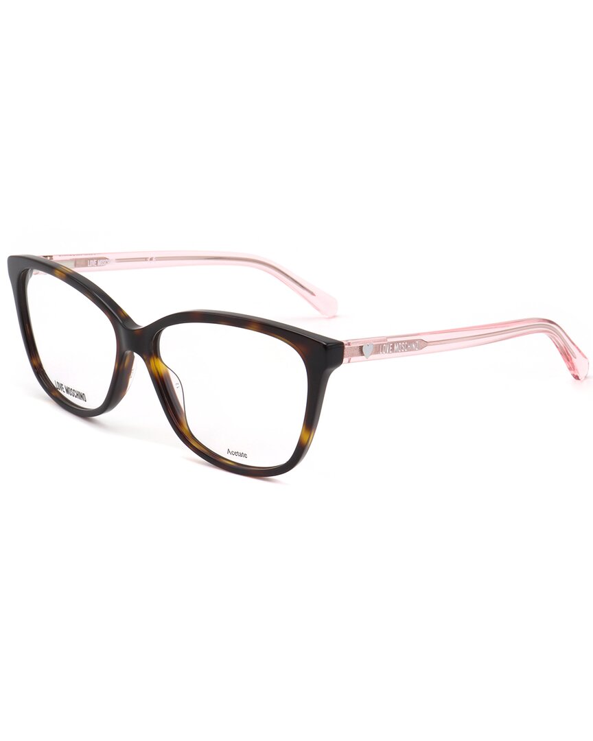 Love Moschino Women's Mol546 57mm Optical Frames In Brown