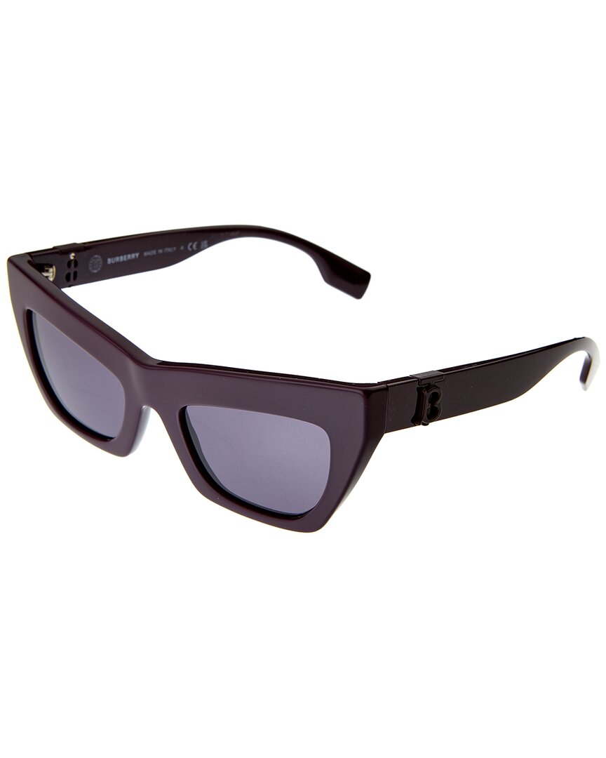 Shop Burberry Unisex Be4405 51mm Sunglasses In Purple