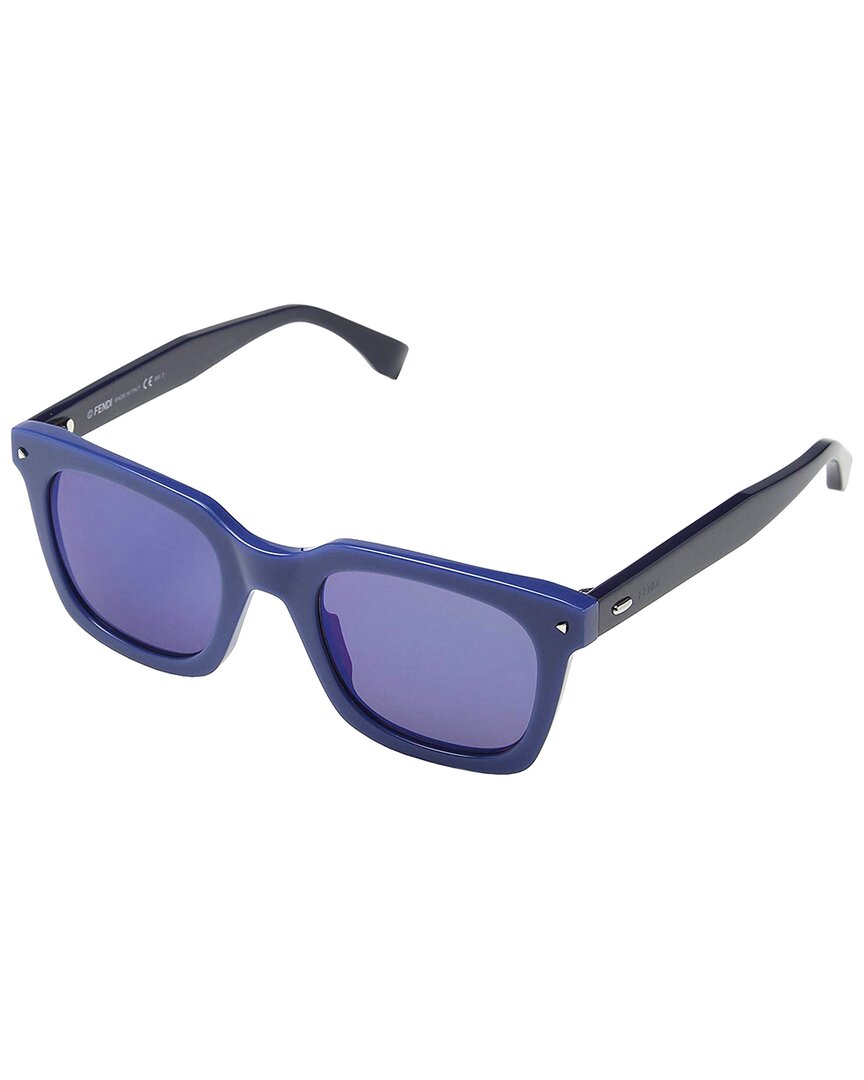 Fendi Men's Ff-0216-s-49-0pjp 49mm Sunglasses In Blue