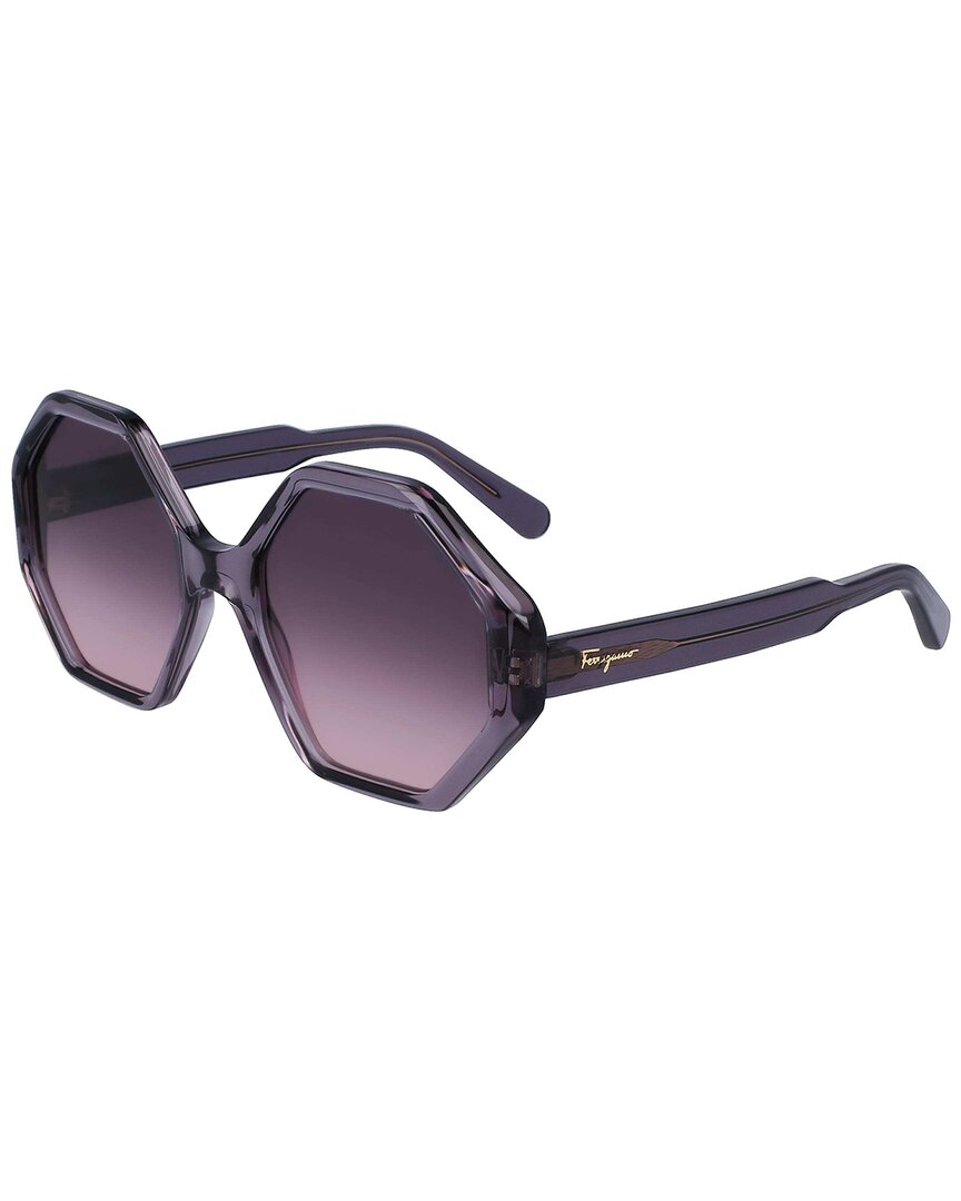Ferragamo Women's 74935 55mm Sunglasses In Gray