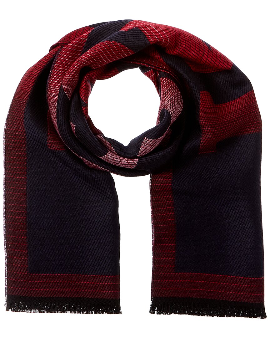 Missoni Wool-blend Scarf In Blue