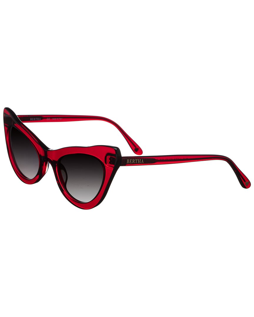 Bertha Ladies Red Cat Eye Sunglasses Brsit104-1