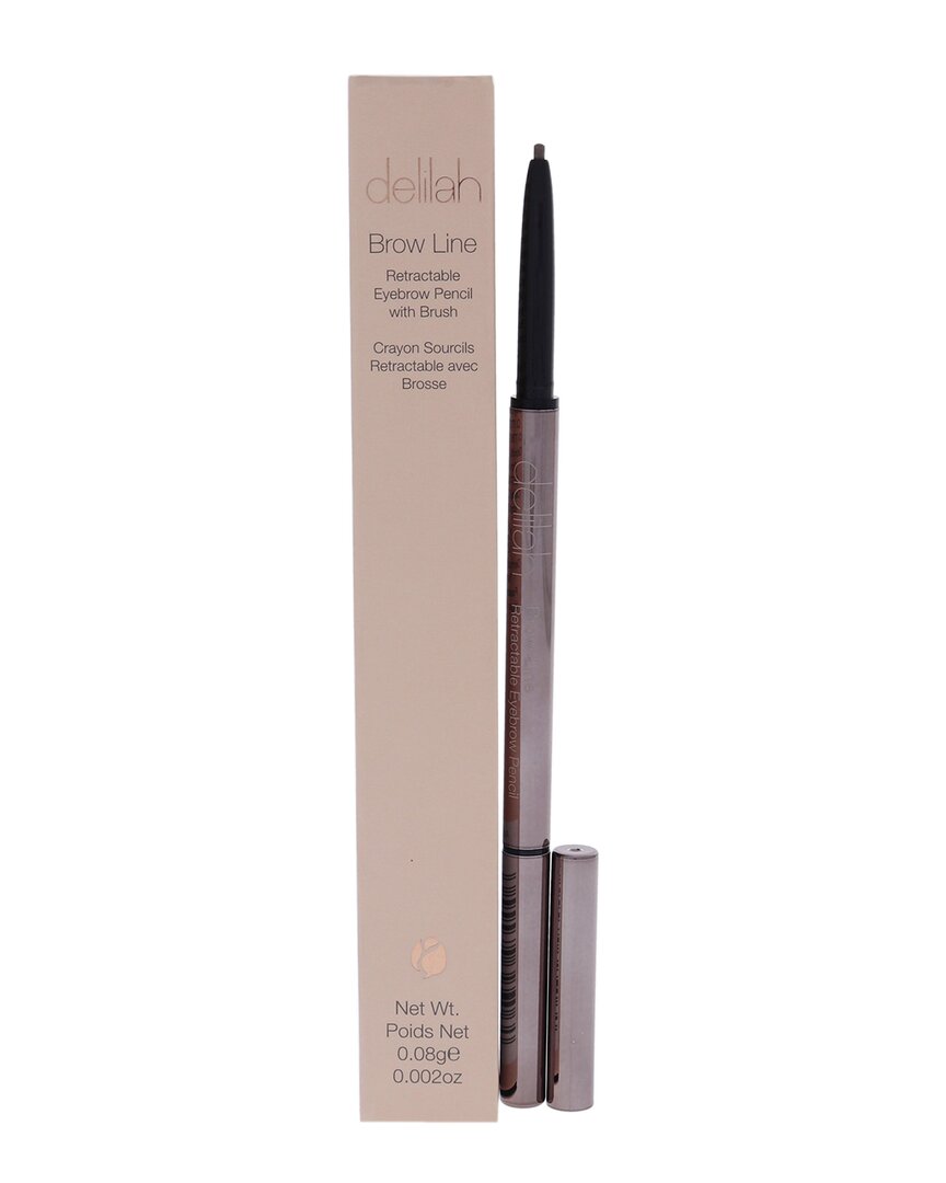 Delilah Women's 0.002oz Ash Brow Line Retractable Eyebrow Pencil With Brush Eyebrow In White