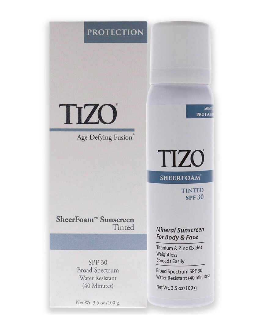 Shop Tizo Unisex 3.5oz Sheerfoam Body And Face Tinted Spf 30 Sunscreen