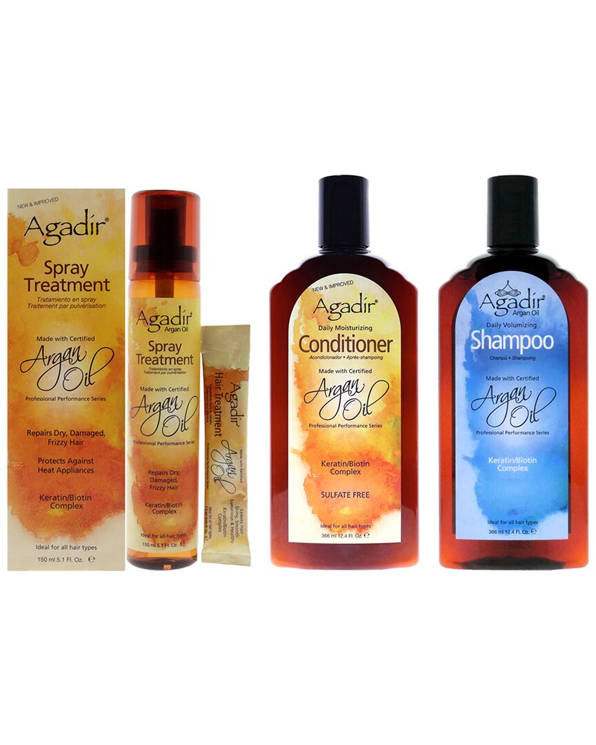 Shop Agadir Argan Oil Daily Volumizing Shampoo & Moisturizing Conditioner With Spray Treatment Set