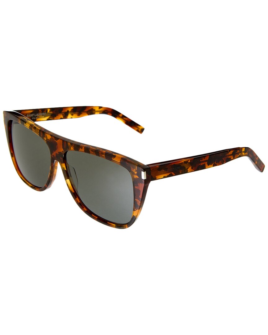 Saint Laurent Unisex Sl1 59mm Sunglasses In Brown