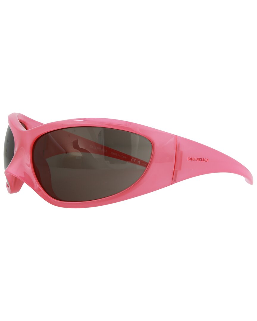Balenciaga Shield-frame Bio Injection Sunglasses In Pink