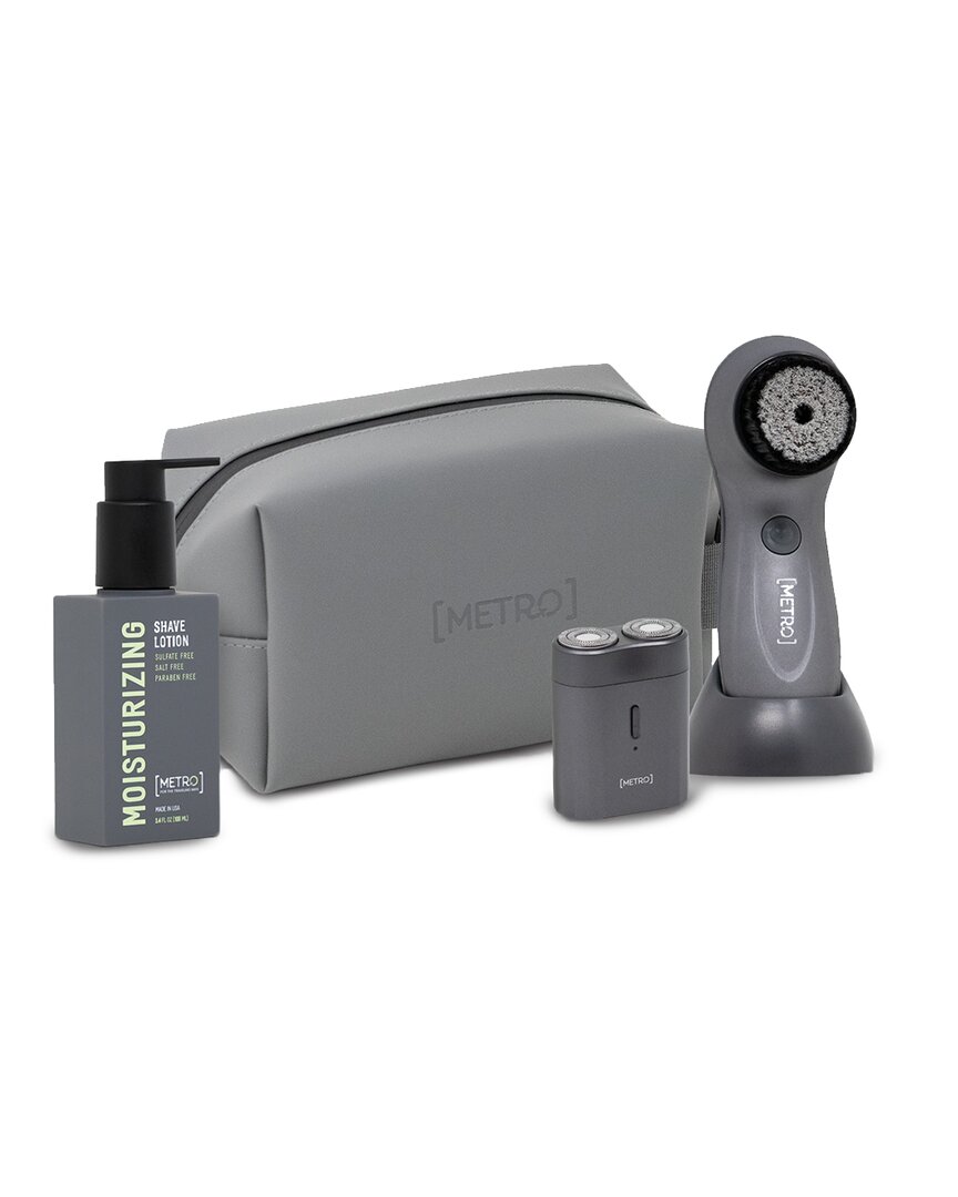 Metro Man Perfect Shave Travel Kit - Moisturizing Shave Lotion 100ml & Waterproof Electric Usb Shave