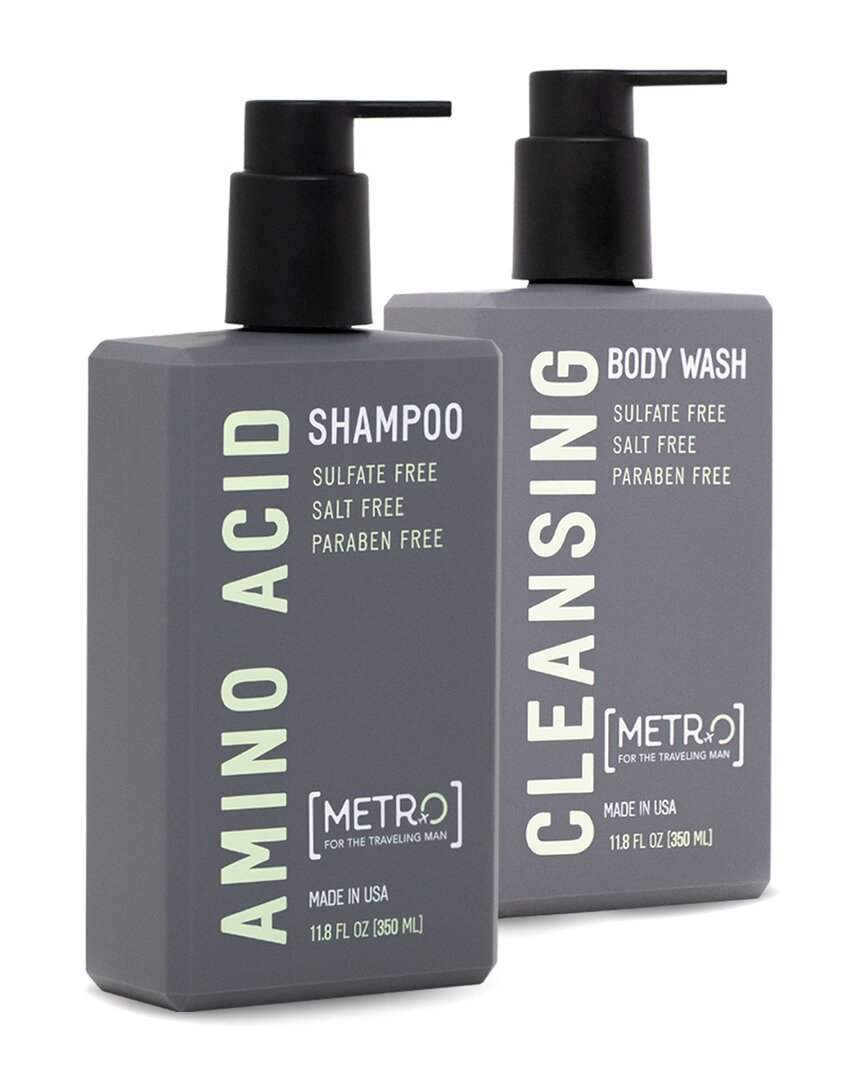 Metro Man 350ml Shampoo & Body Wash Bundle