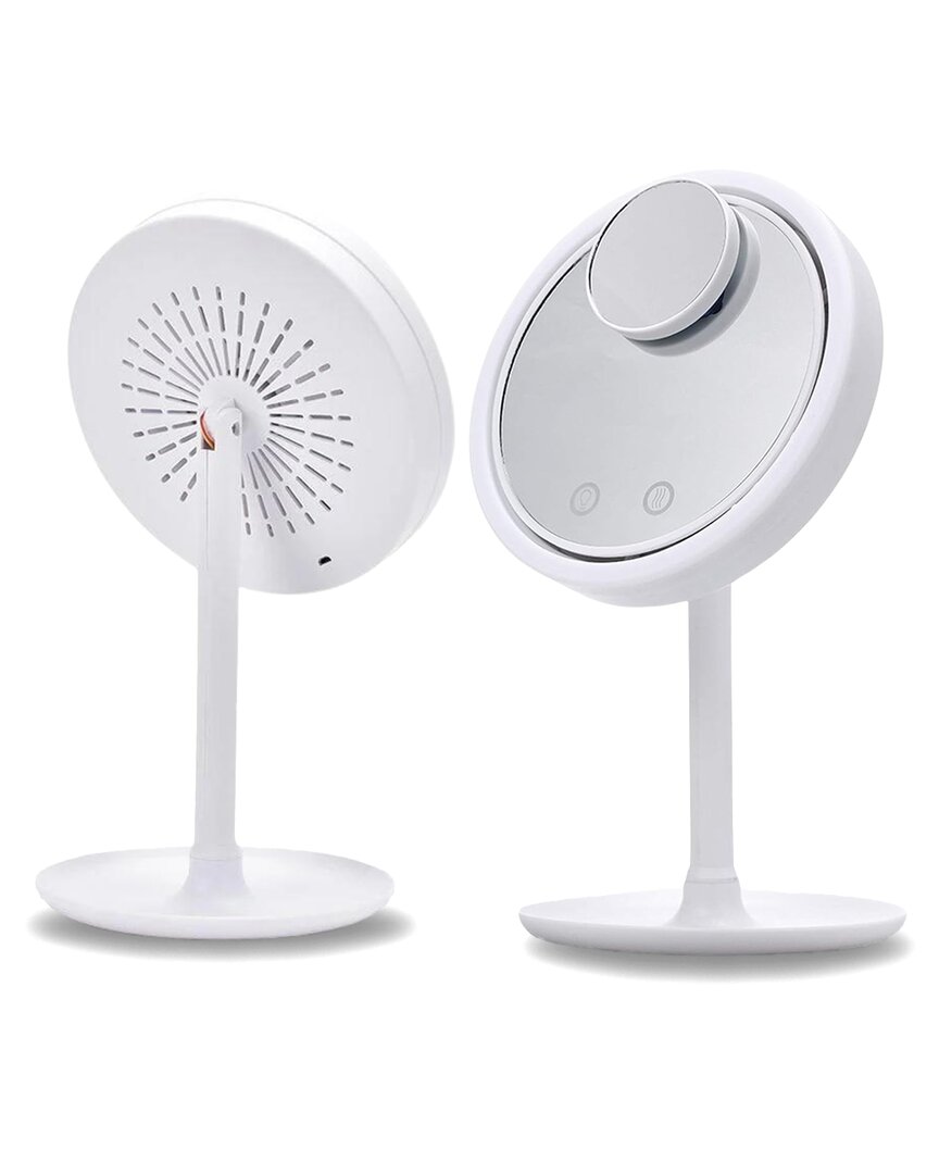 Igia Coolaire Mirror With Built In Led And Fan In White