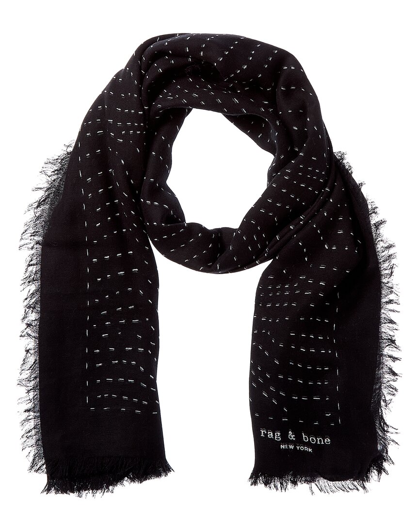 Rag & Bone Astra Dash Scarf In Blue
