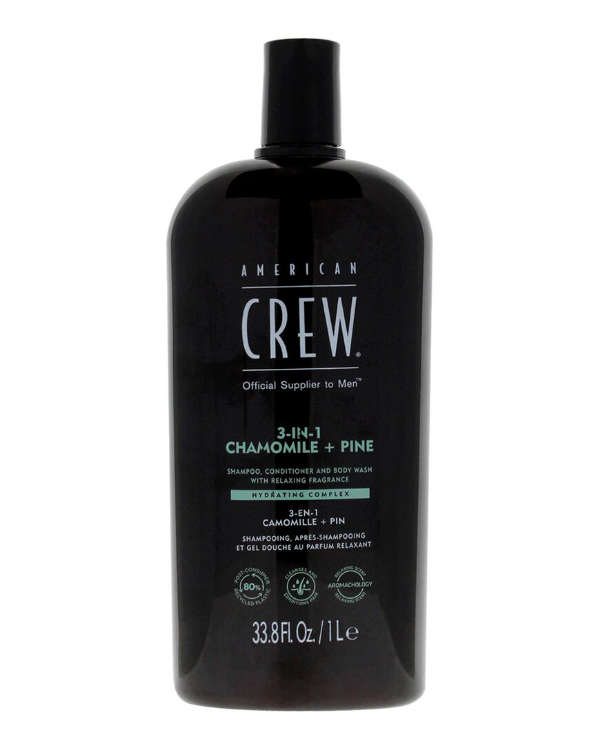 American Crew Men's 33.8oz 3-in-1 Chamoline Plus Pine