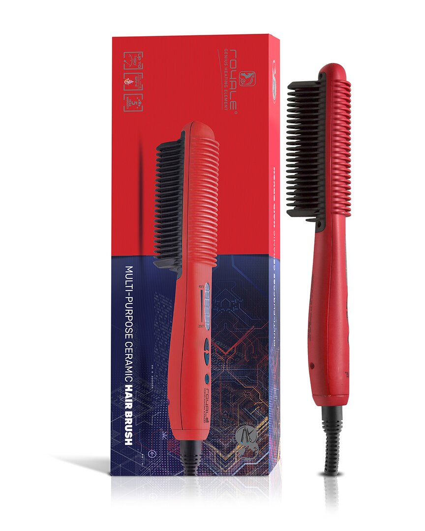 Royale Red Multipurpose Ceramic Hair Brush