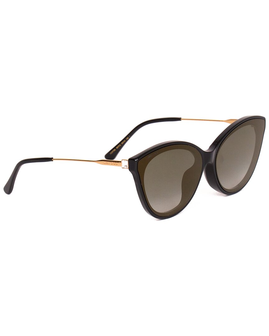 Jimmy Choo Women's Vic/f/sk 64mm Sunglasses In Black