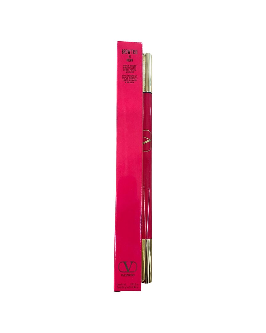 Valentino Women 0.013oz 02 Brown Brow Trio Eyebrow Liner In Transparent