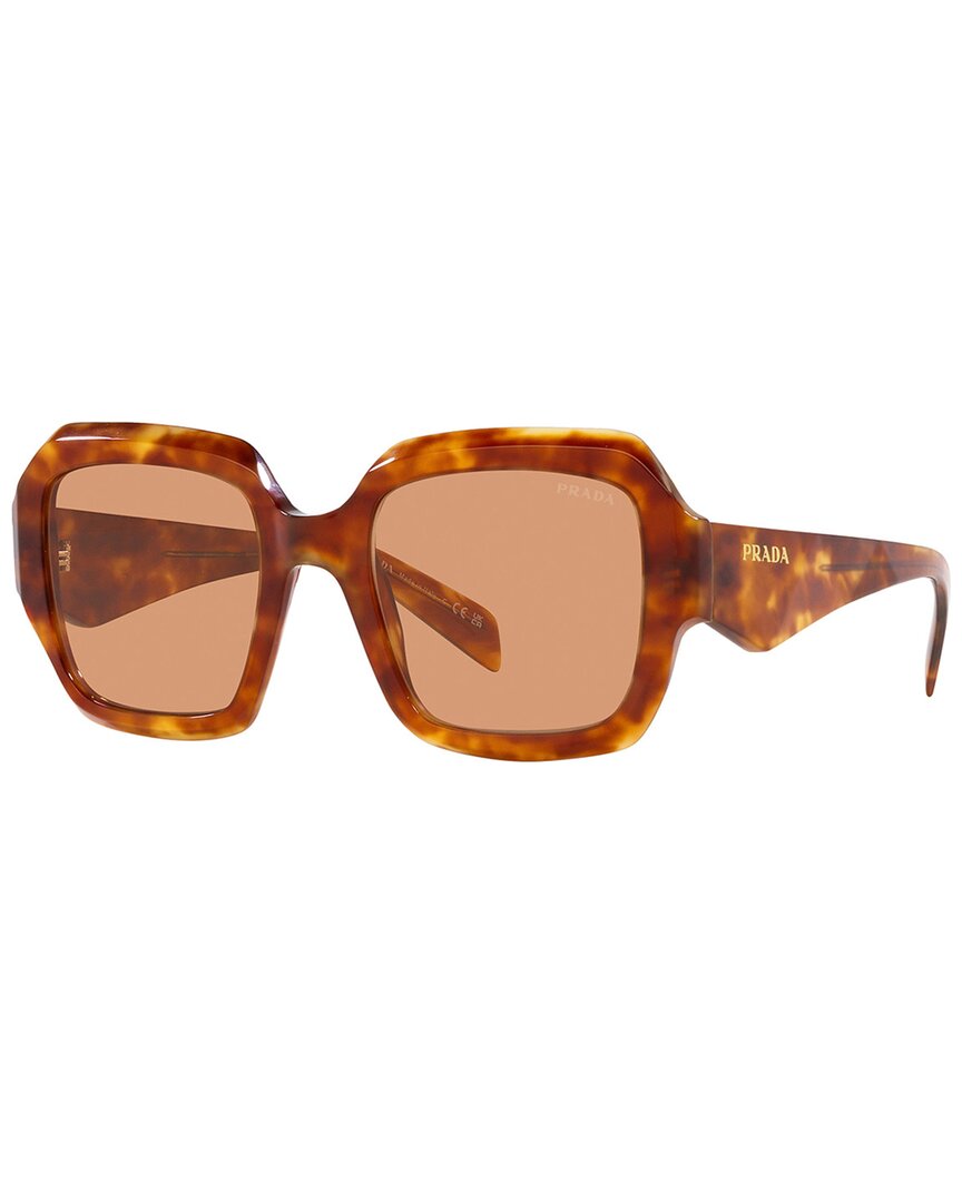 Shop Prada Women's Pr28zsf 54mm Sunglasses In Brown