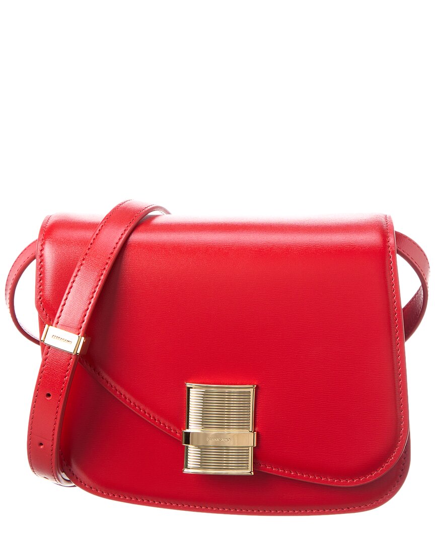 FERRAGAMO FERRAGAMO FIAMMA SMALL LEATHER CROSSBODY