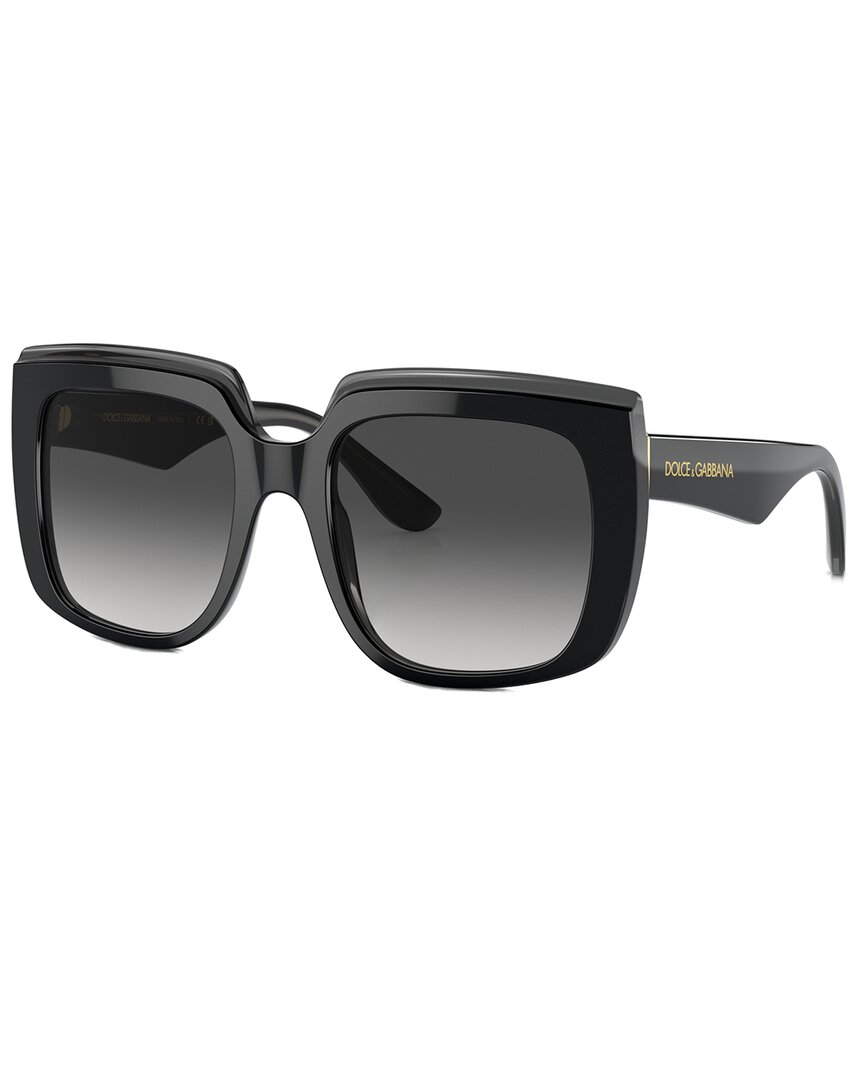 Dolce & Gabbana Square-frame Oversized Sunglasses In Schwarz