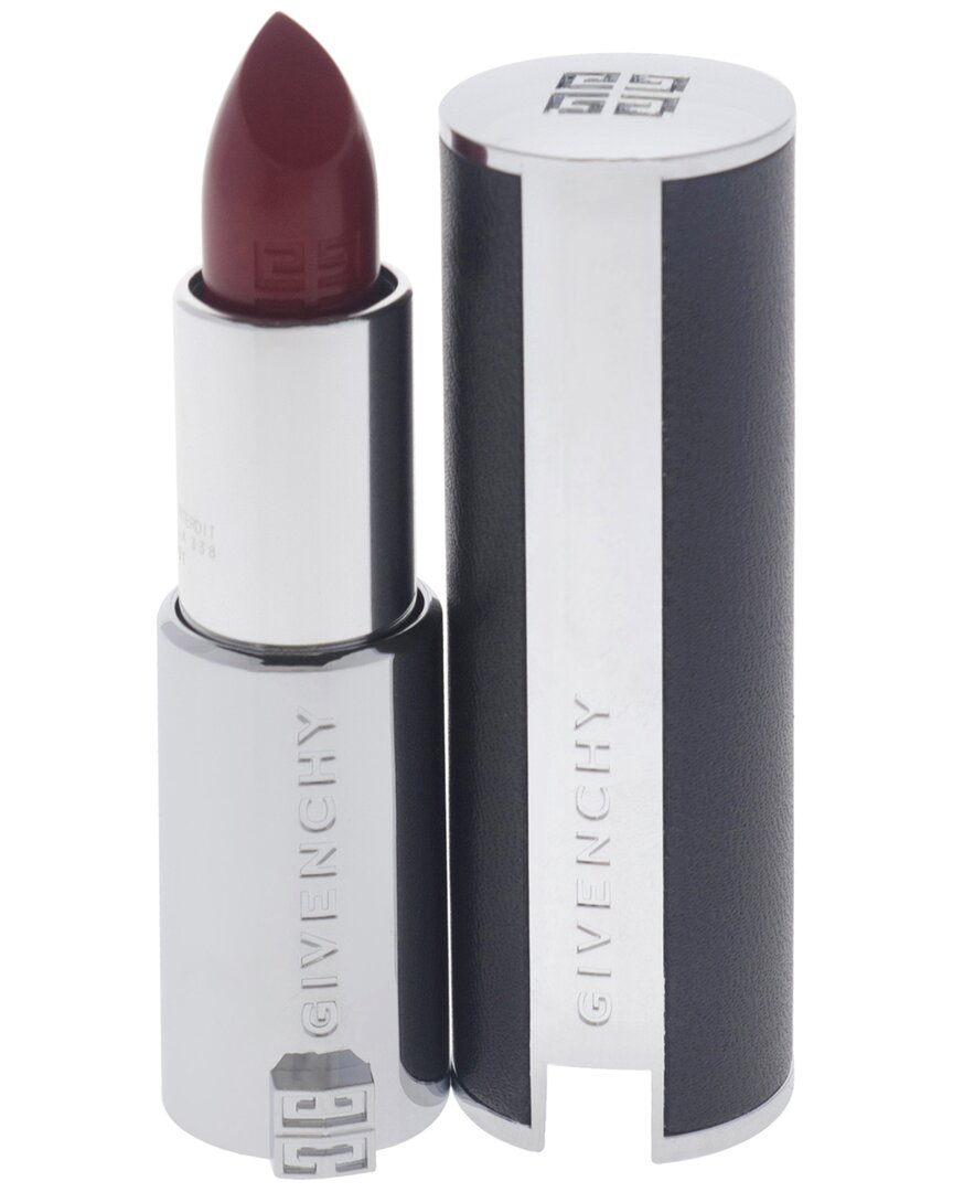 Givenchy Women's 0.11oz 338 Rouge Vigne Le Rouge Interdit Intense Silk  Lipstick In Burgundy