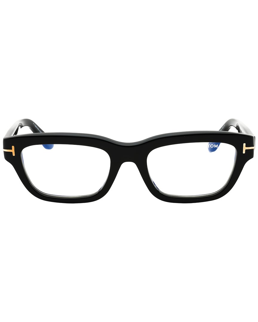 Tom Ford Ladies Brown Rectangular Eyeglass Frames Ft6045b In Brown