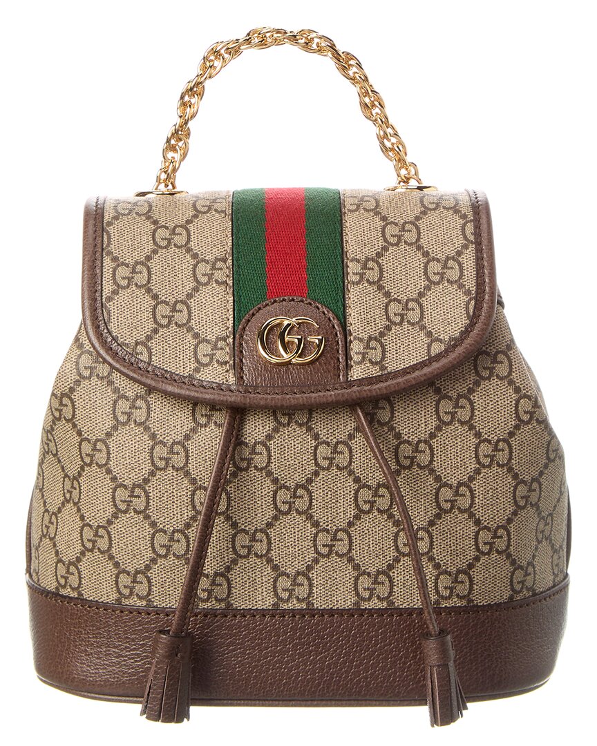 Gucci Ophidia Mini Backpack In Beige