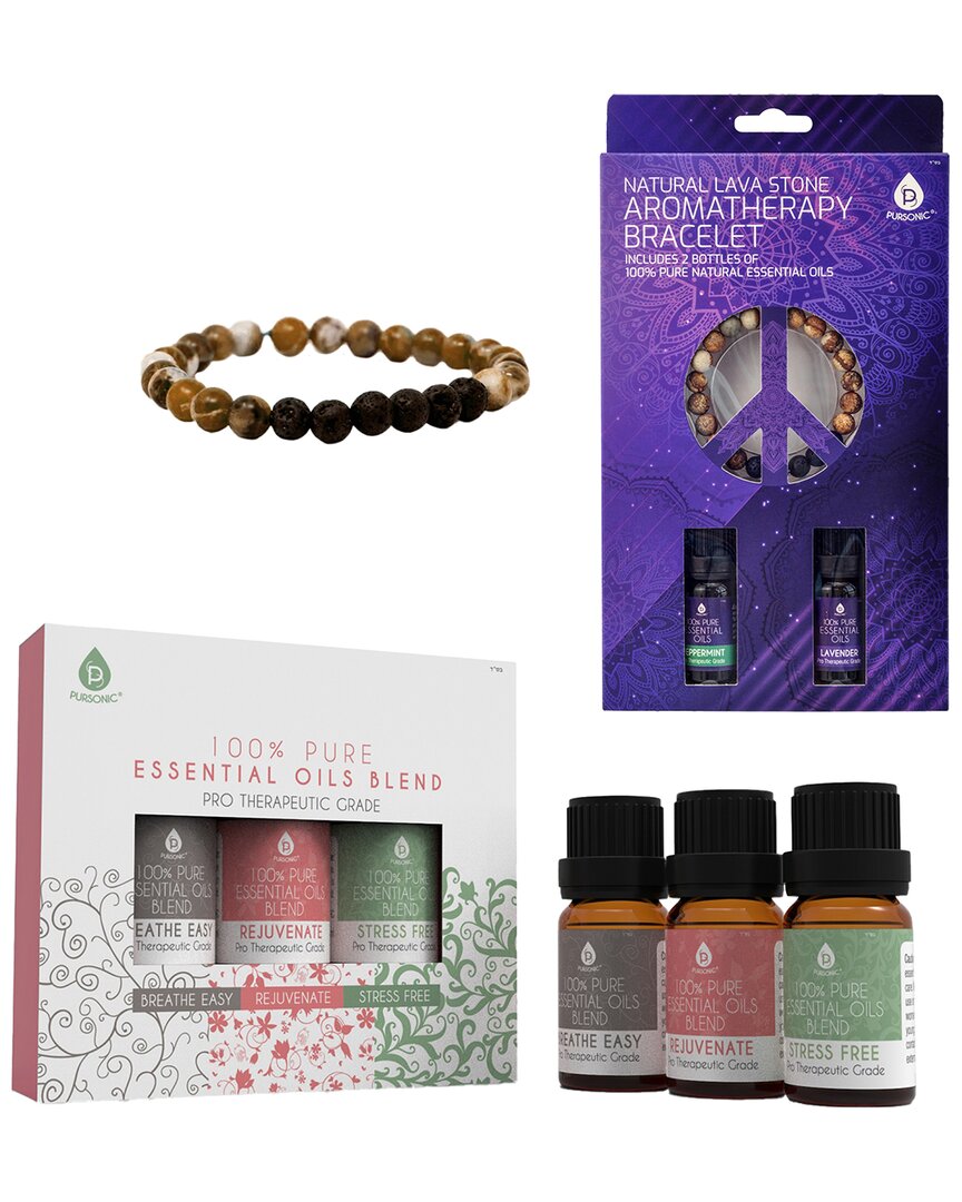 Pursonic Aromatherapy Bliss Bundle In White