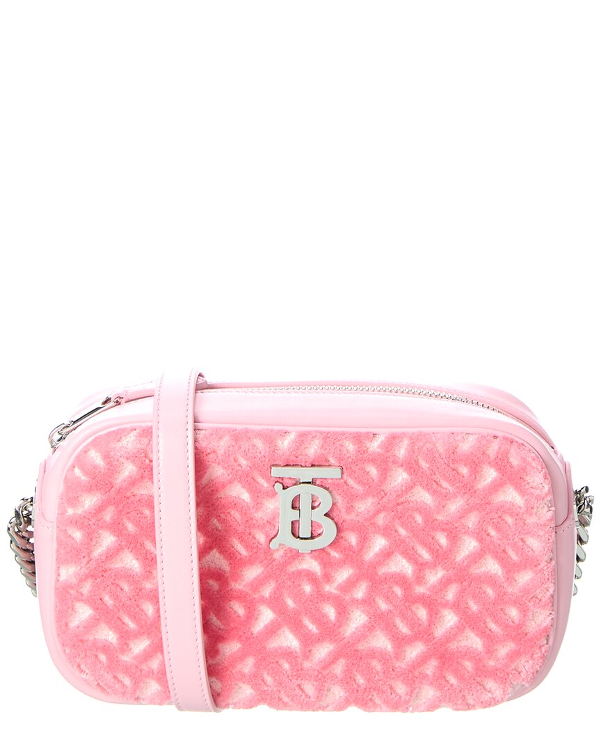Burberry Lola Mini Terry & Leather Camera Bag